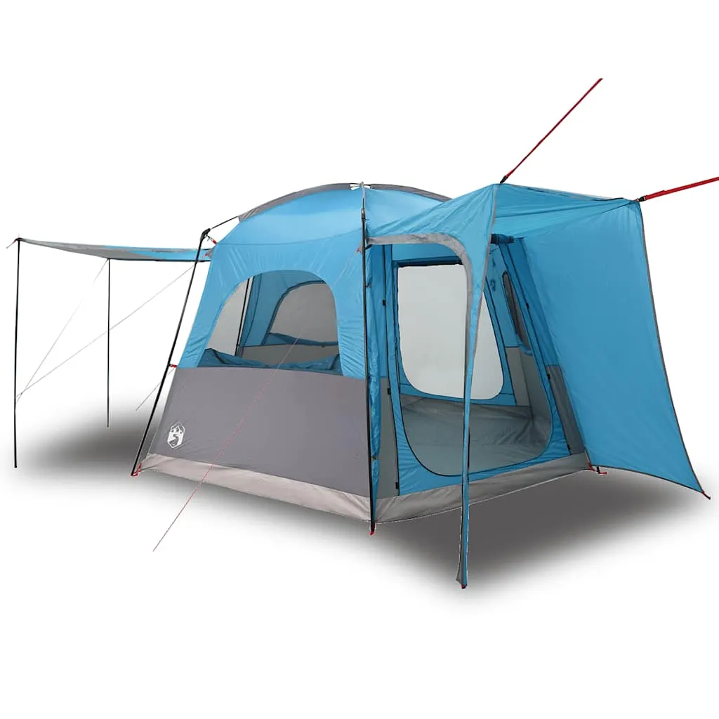 Autozelt Blau 410x357x222 cm wasserdicht mit E-Anschluss