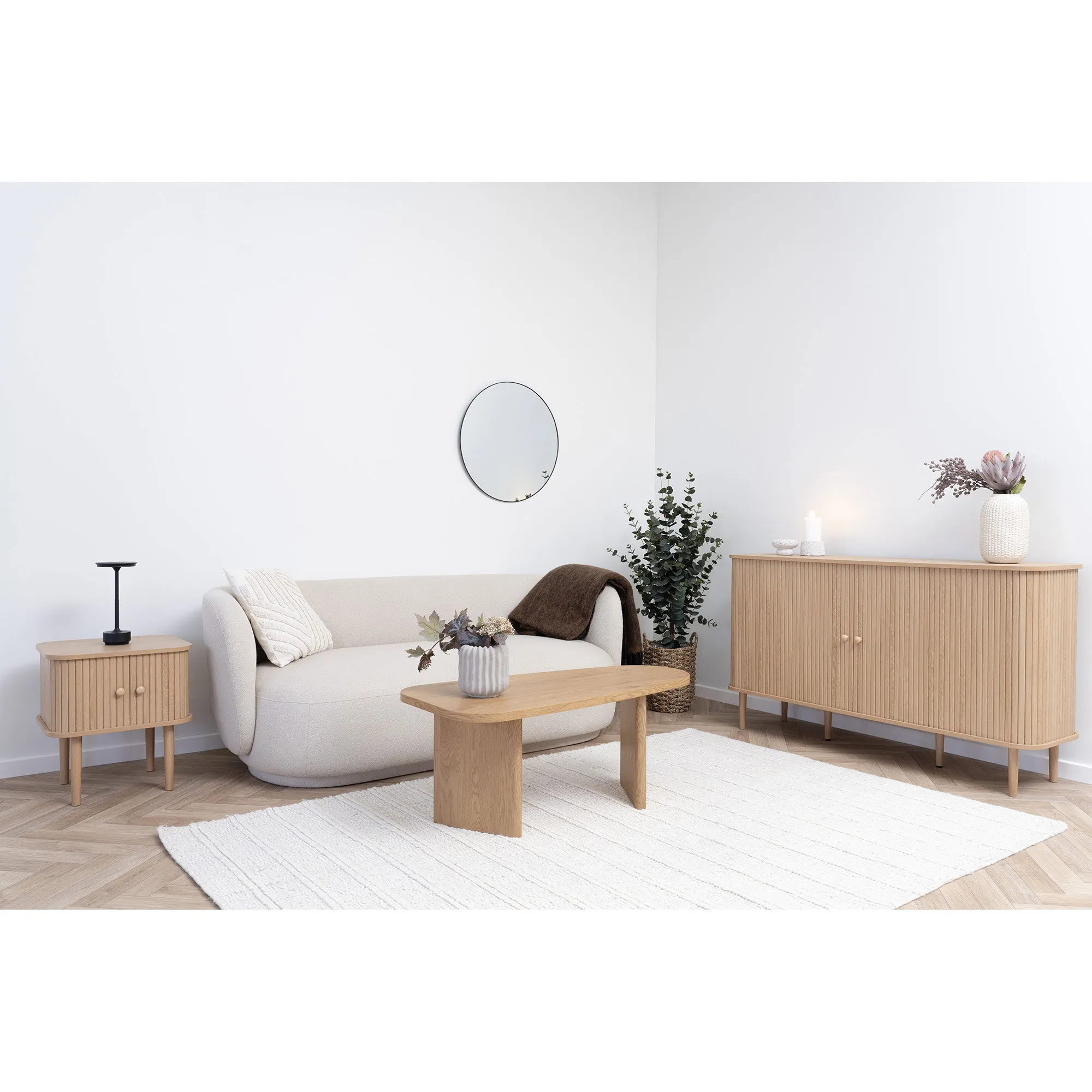 tinkaro Nikko Sideboard 2 Türen 140x40x79 cm Natur