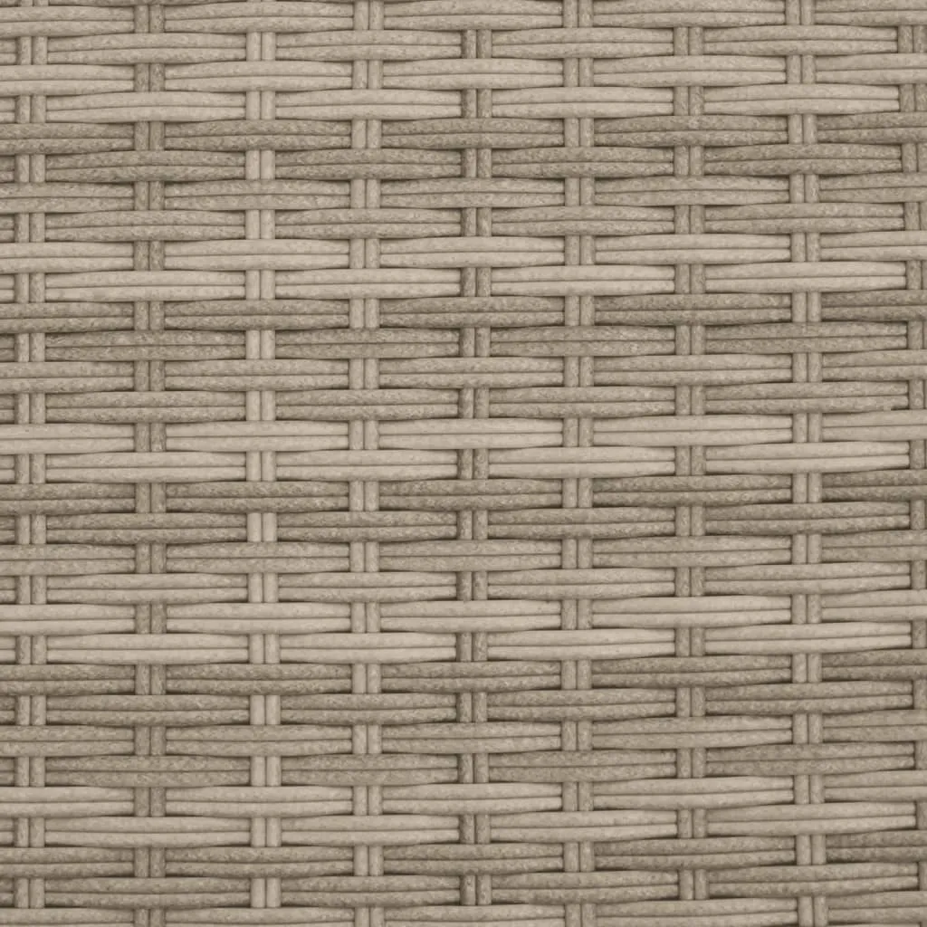 Sonnenliege mit Dach 204x75x140 cm Hellgrau aus PE-Rattan und Stahl