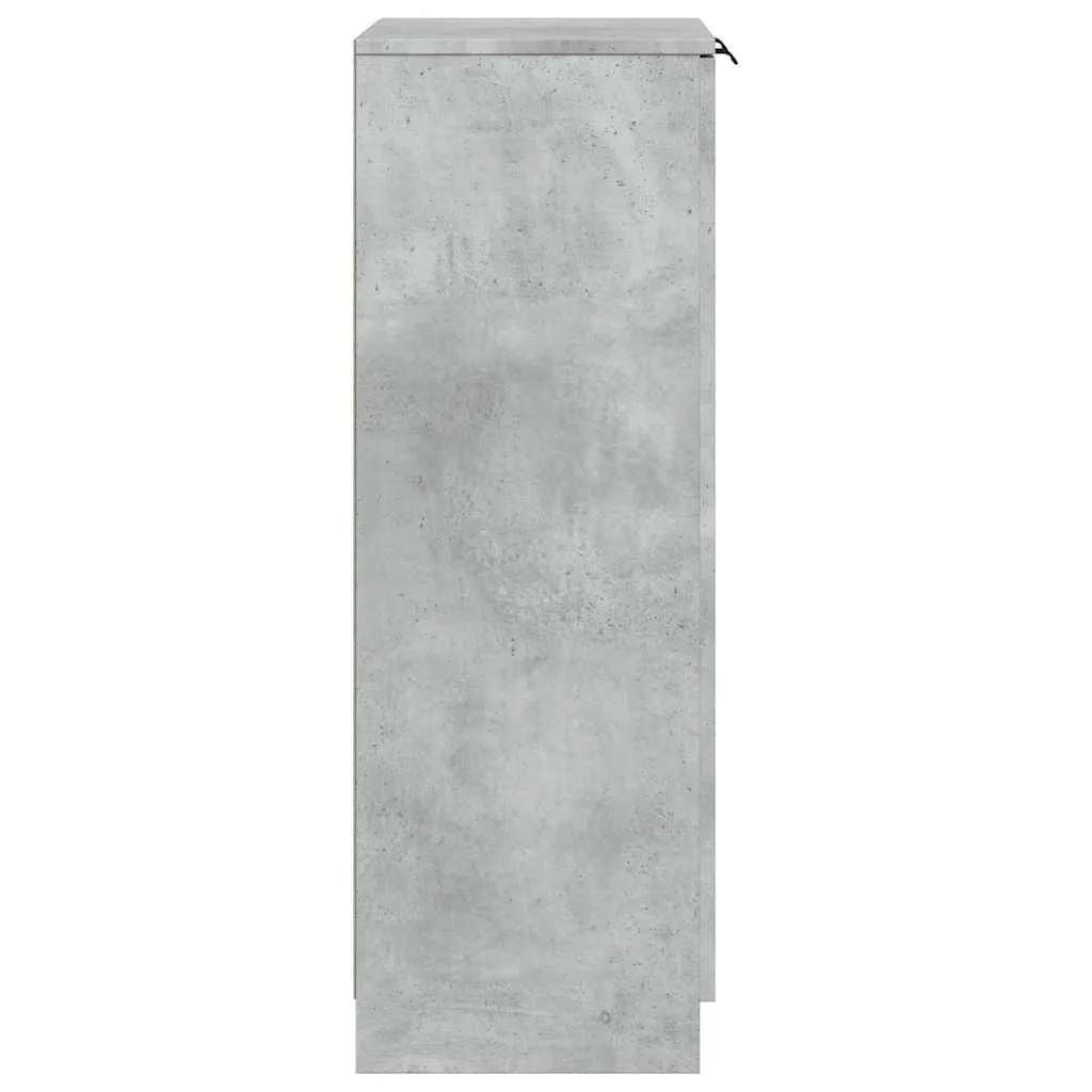 Schuhschrank Betongrau 59 x 35 x 100,5 cm – Robuster Stauraum