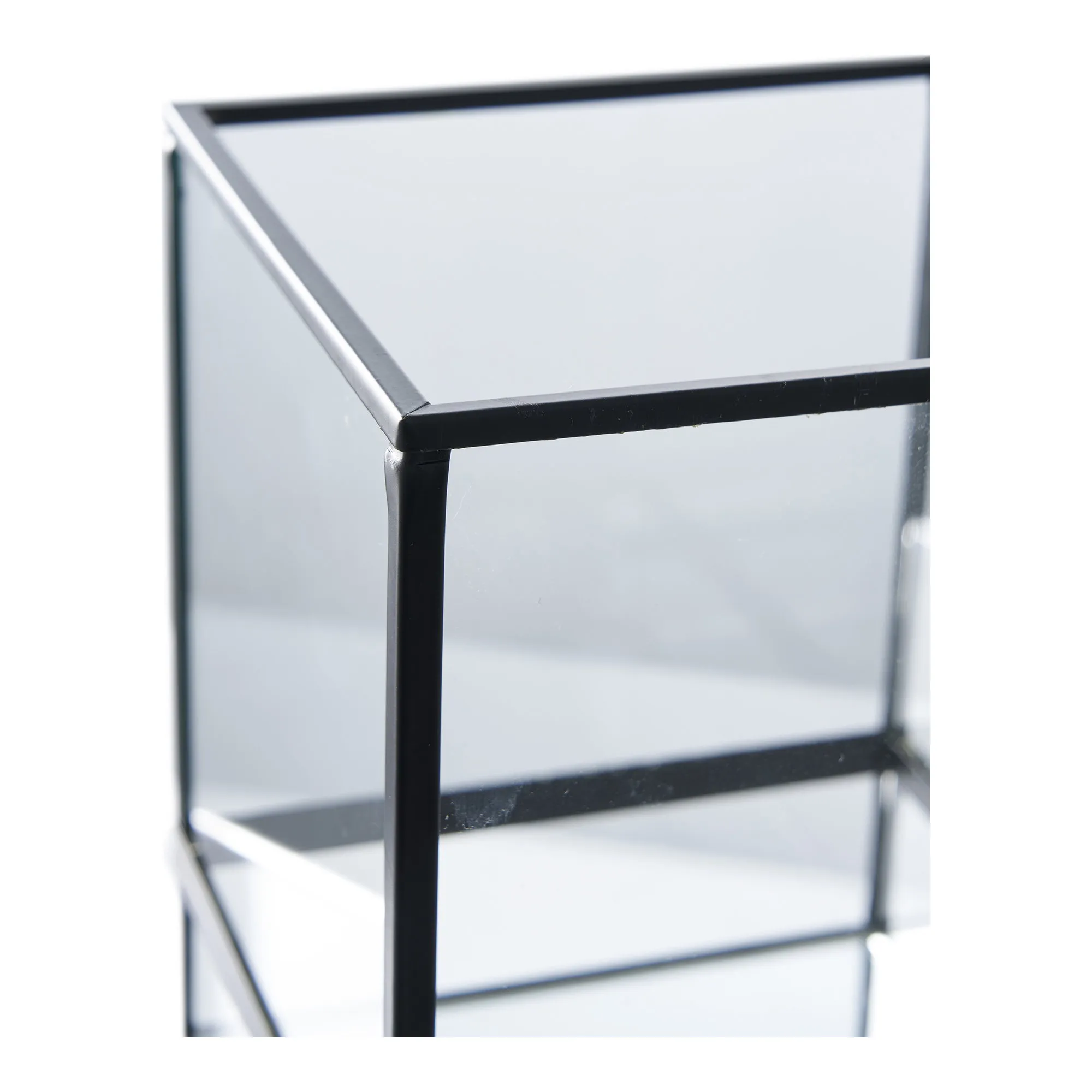 tinkaro Windlicht Kerzenhalter 12x15 cm Schwarz