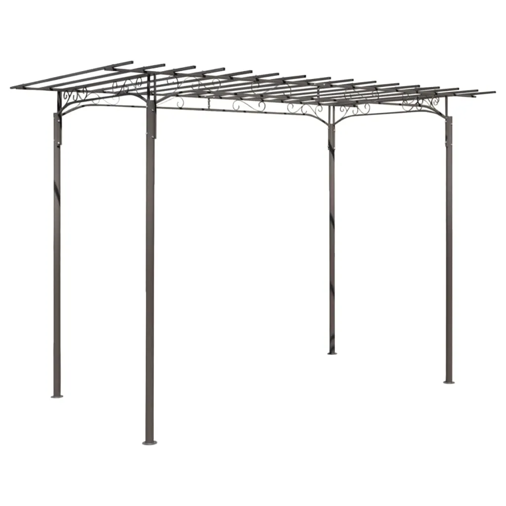 Gartenlaube Stahl 190x320 cm Anthrazit