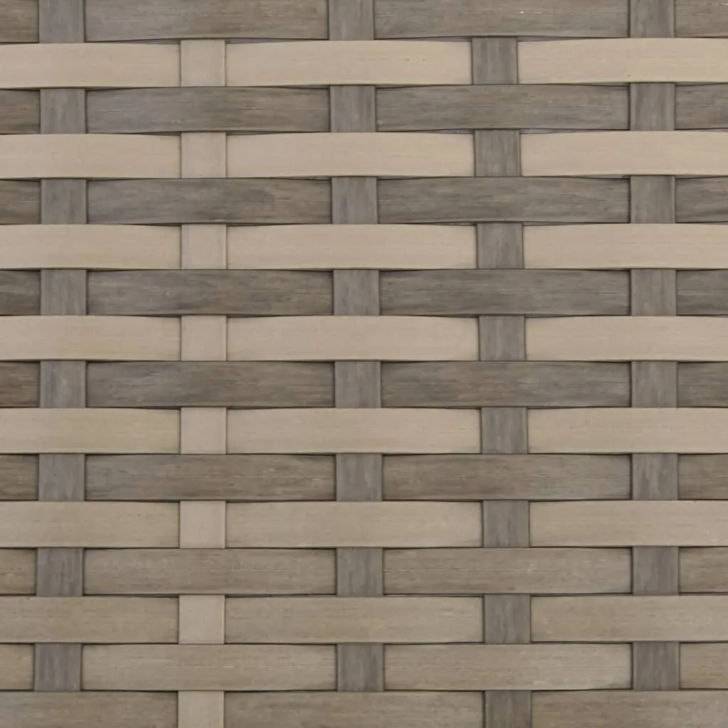 Gartenstuhl mit Fußhocker Hellbraun 69x78x88 cm PE-Rattan & Stahl