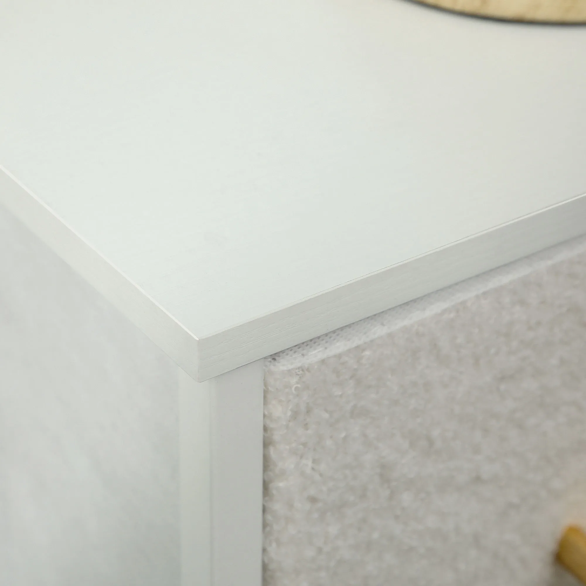 Wohnzimmer-Kommode 100B x 30T x 99H cm in Cremeweiß