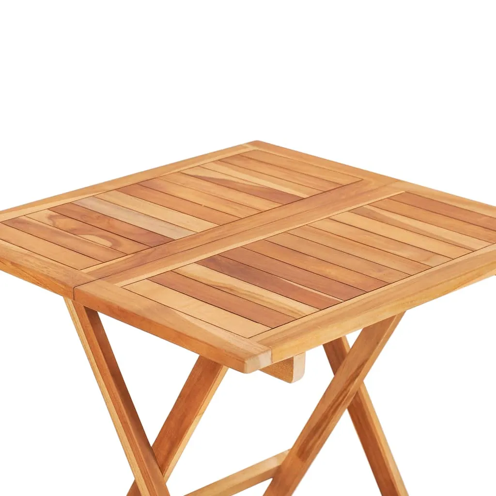 Klappbarer Bistrotisch aus Naturholz 60x60x65 cm, natur