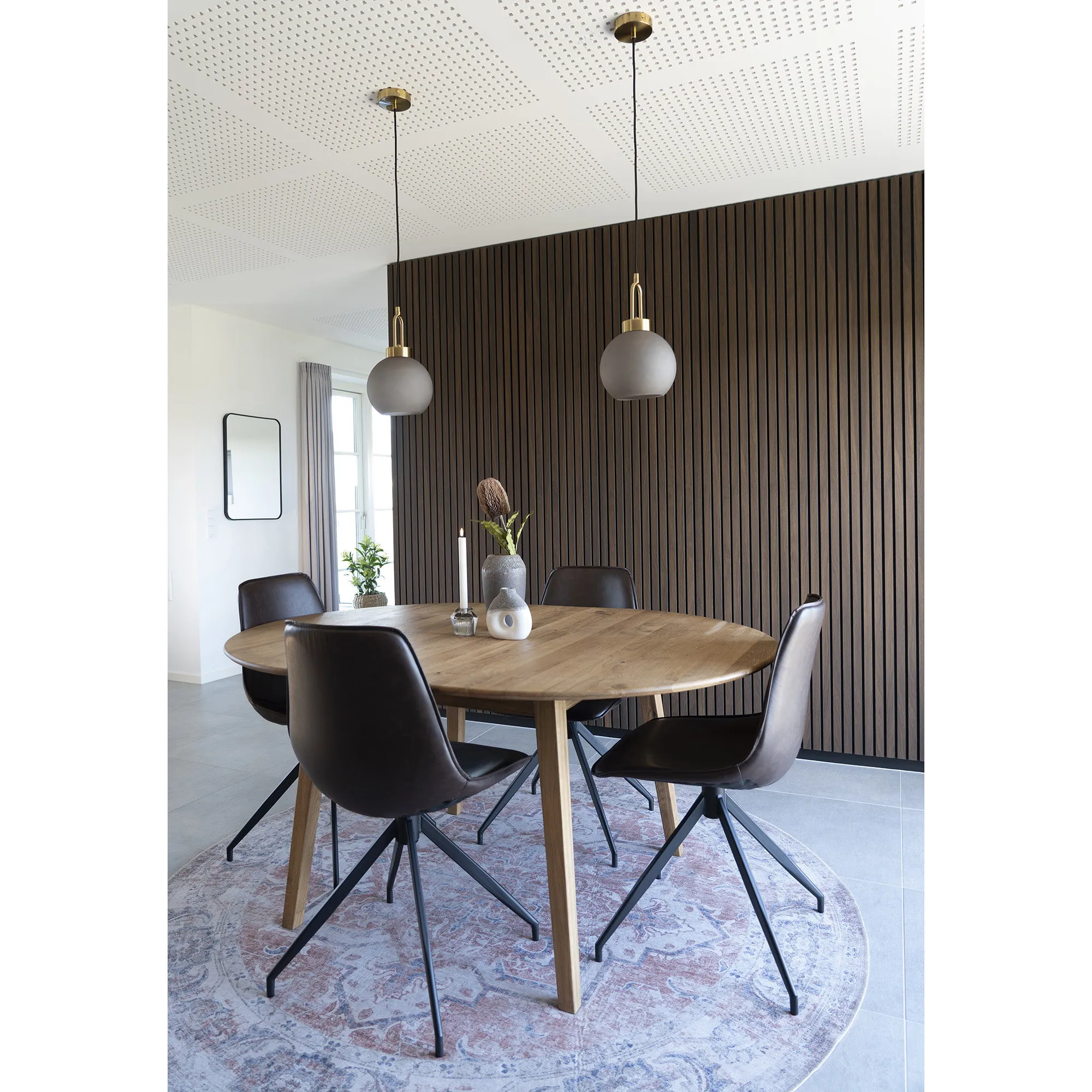 tinkaro Pendelleuchte Luton Glas, Stahl Messing