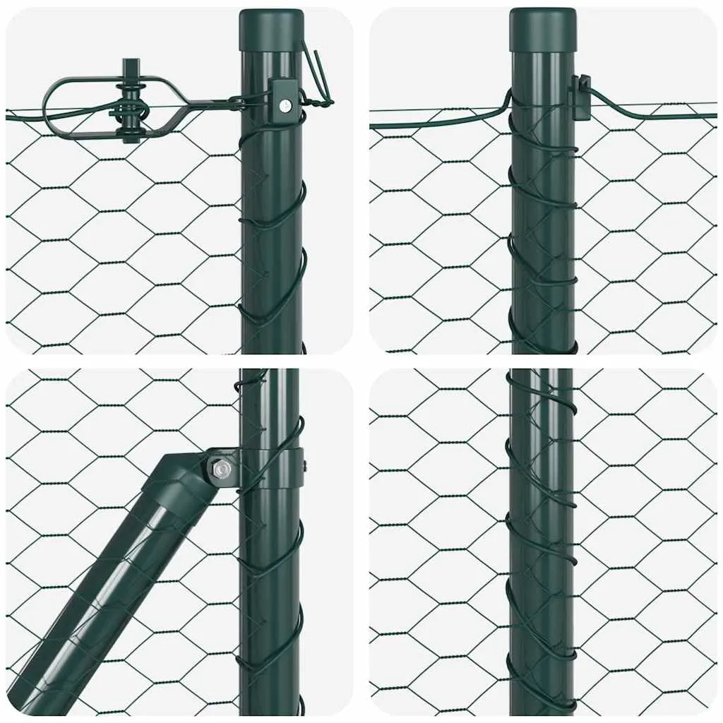 Outdoor-Geländerpfosten Set 5000 x 3,2 x 50 cm Grün