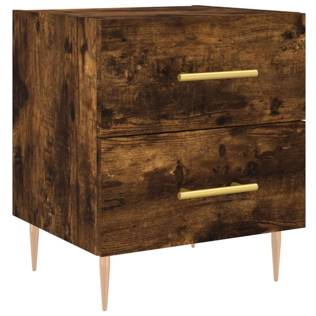Nachttisch Räuchereiche 40x35x47,5 cm Holzwerkstoff