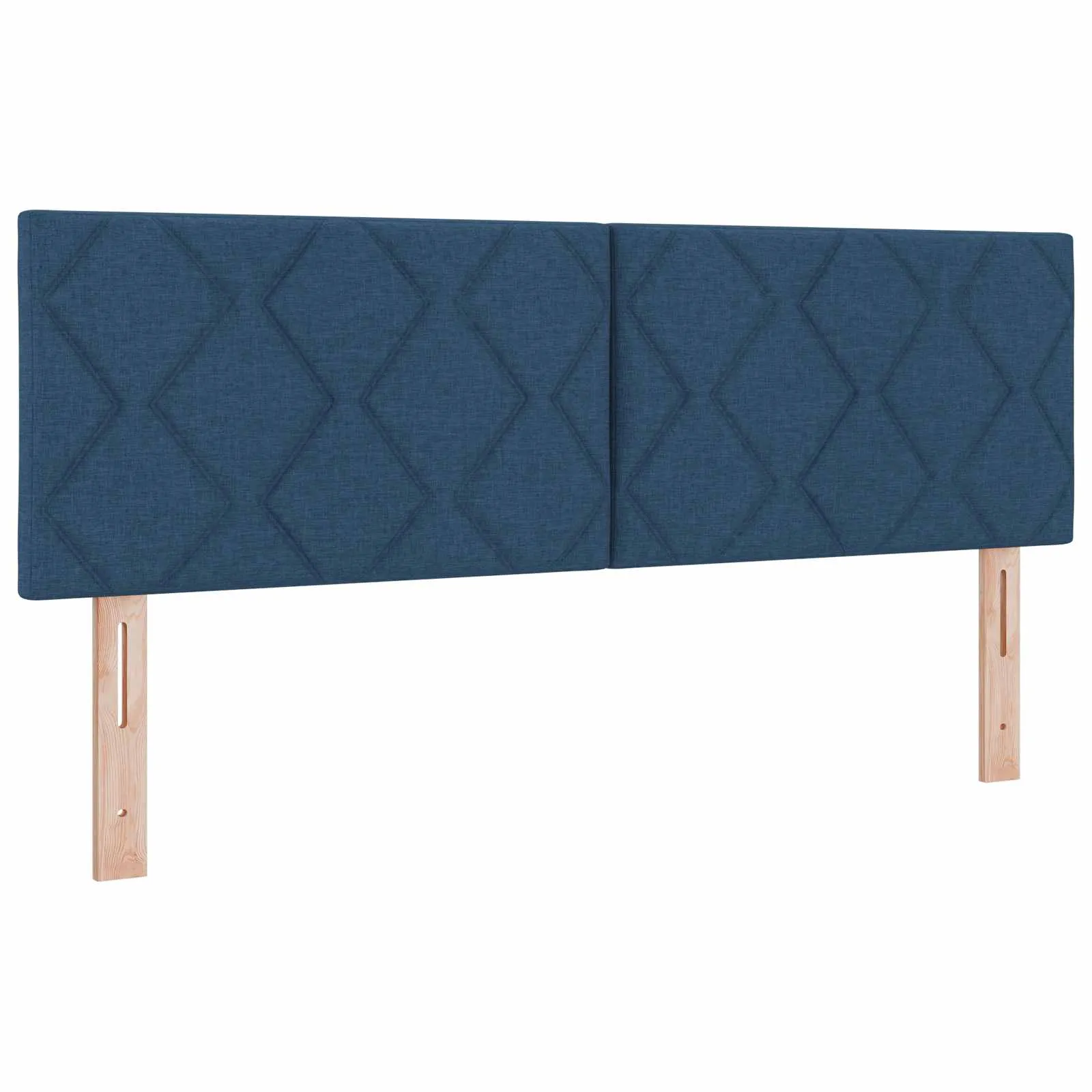 Boxspringbett 140x200 cm mit Matratze, Blau, Holzwerkstoff