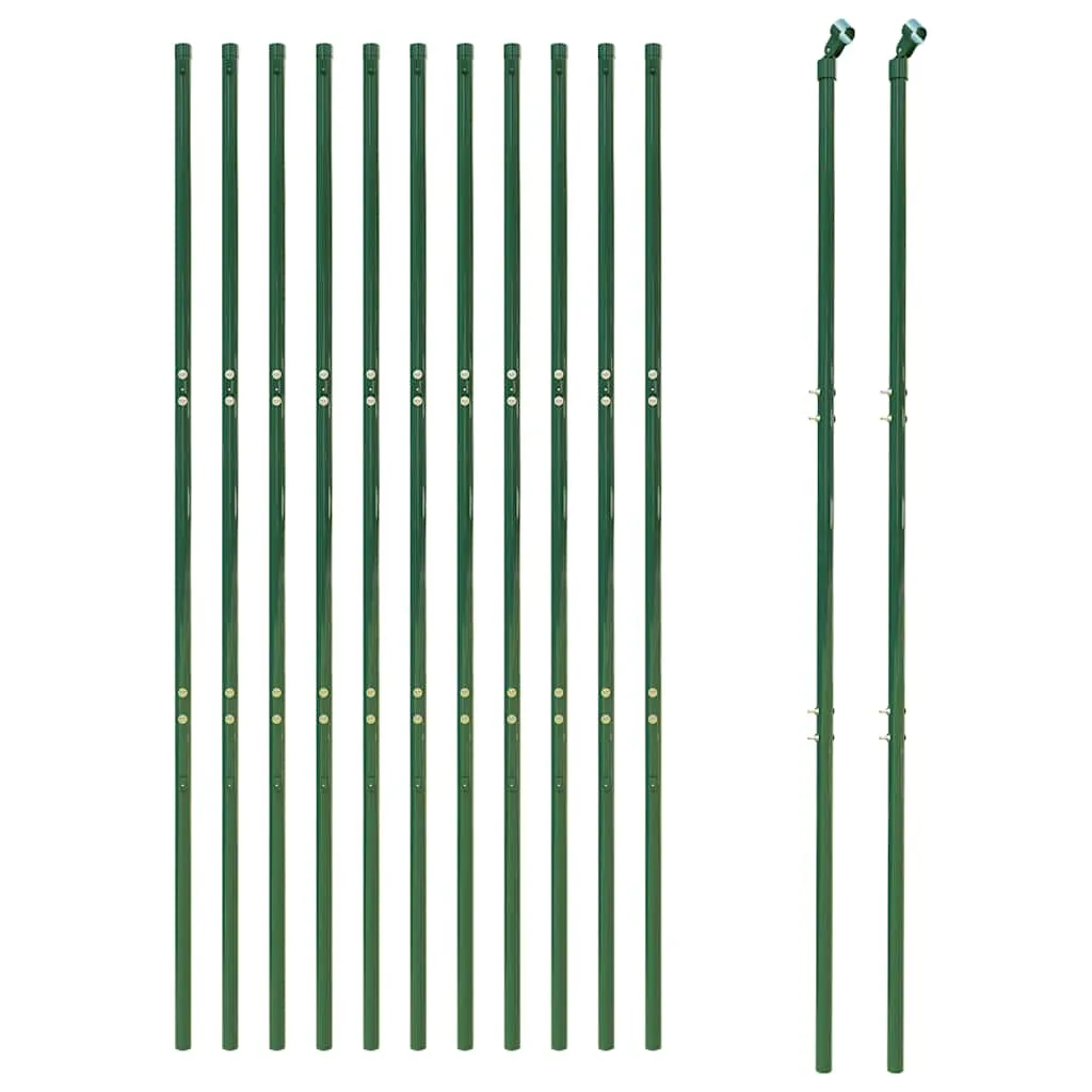 Grüner Maschendrahtzaun 1,8 x 25 m mit PVC-beschichtetem Stahl