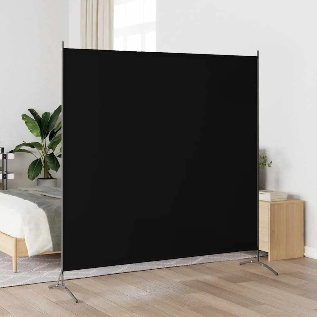 Vielseitiger Raumteiler 175 x 180 cm in Schwarz