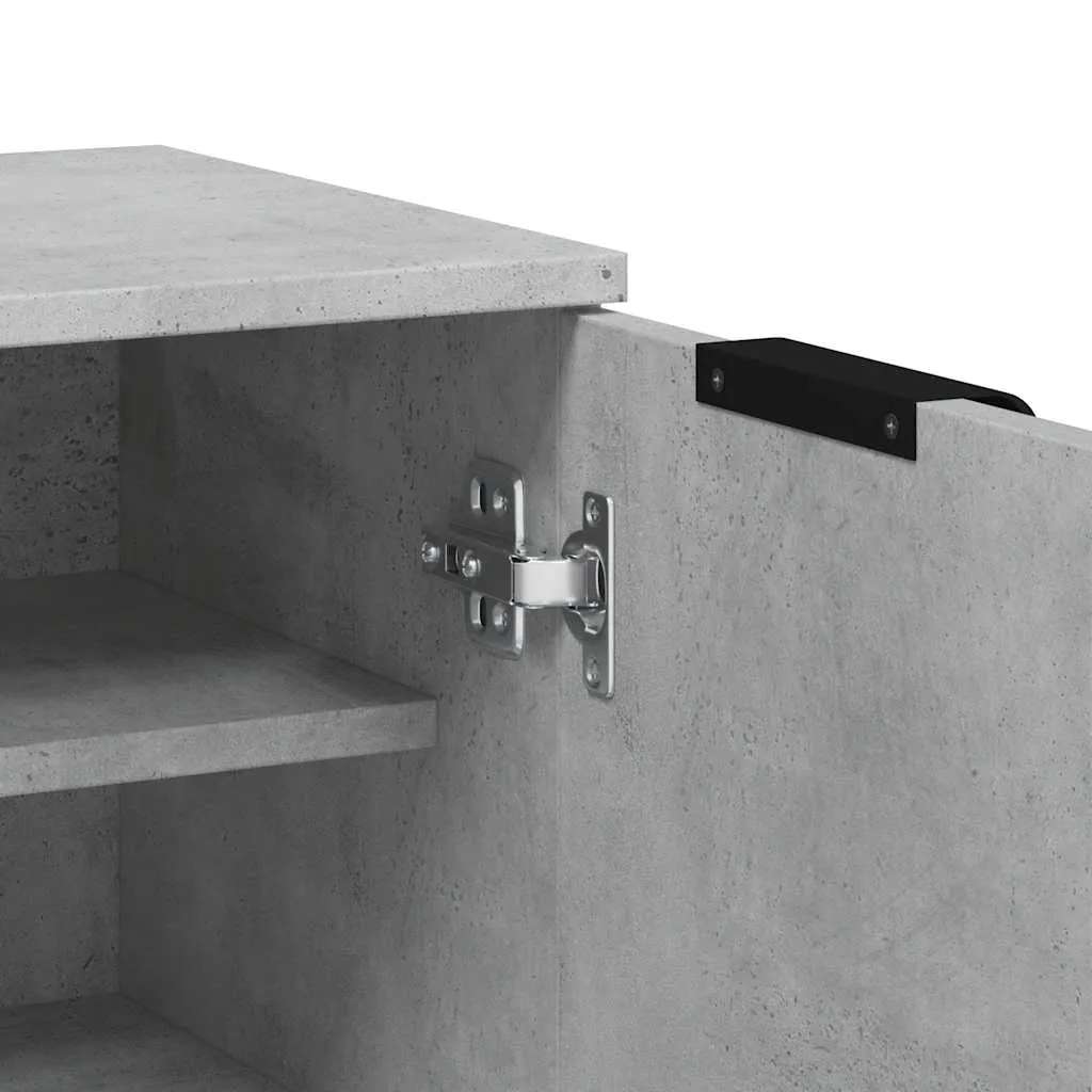 Schuhschrank Betongrau 59 x 35 x 100,5 cm – Robuster Stauraum