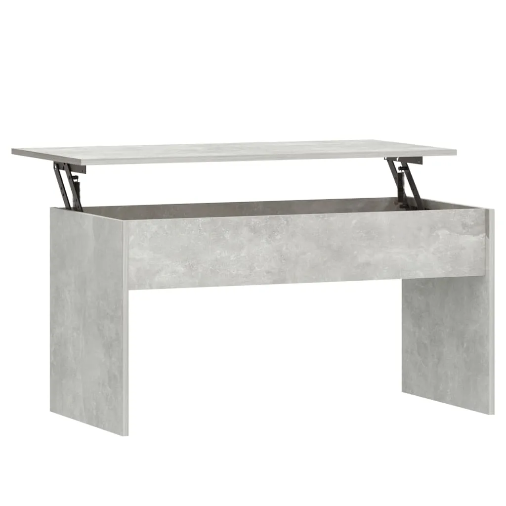 Höhenverstellbarer Couchtisch 102x50,5x52,5 cm in Betongrau