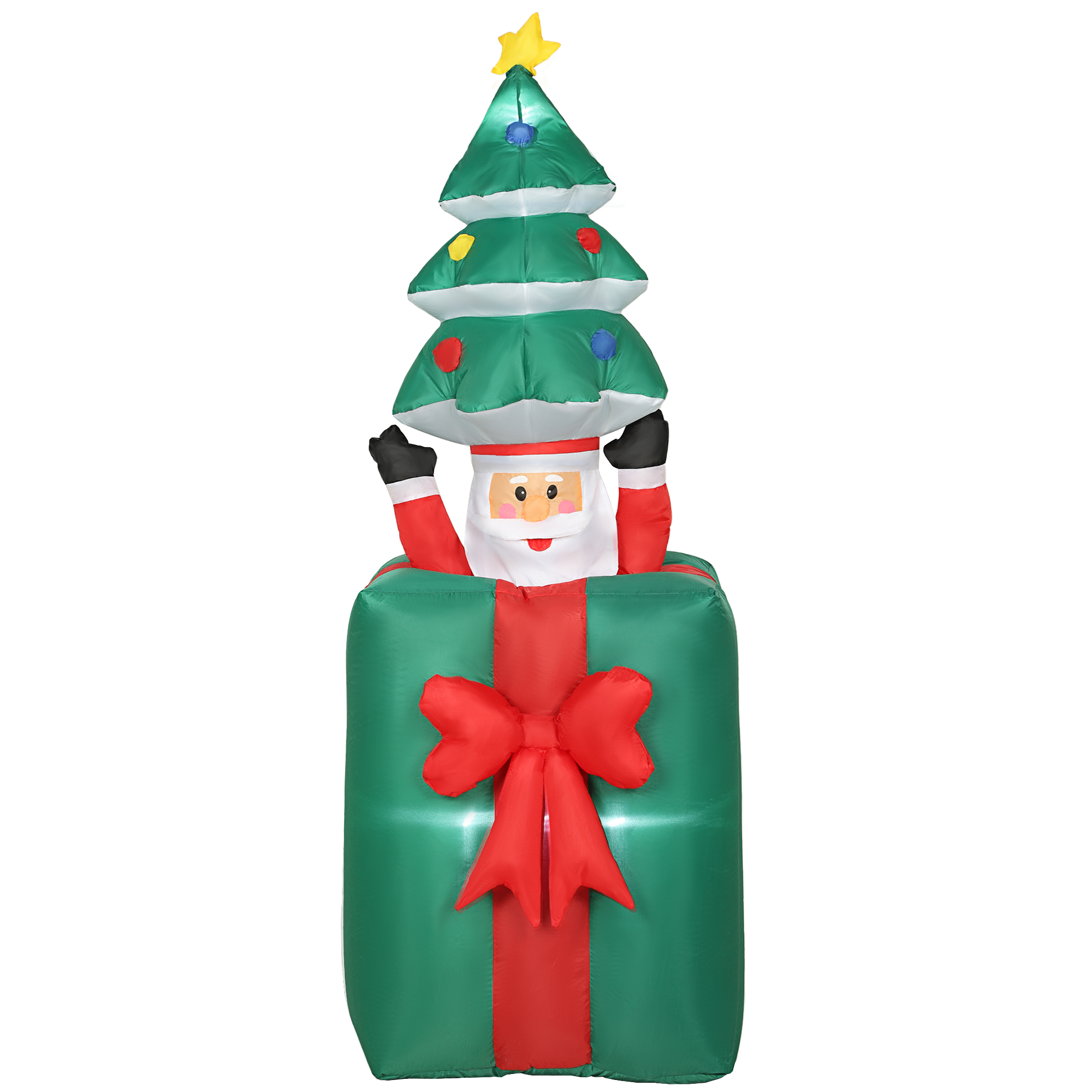 Aufblasbare Weihnachtsdekoration Weihnachtsmann LED Polyester