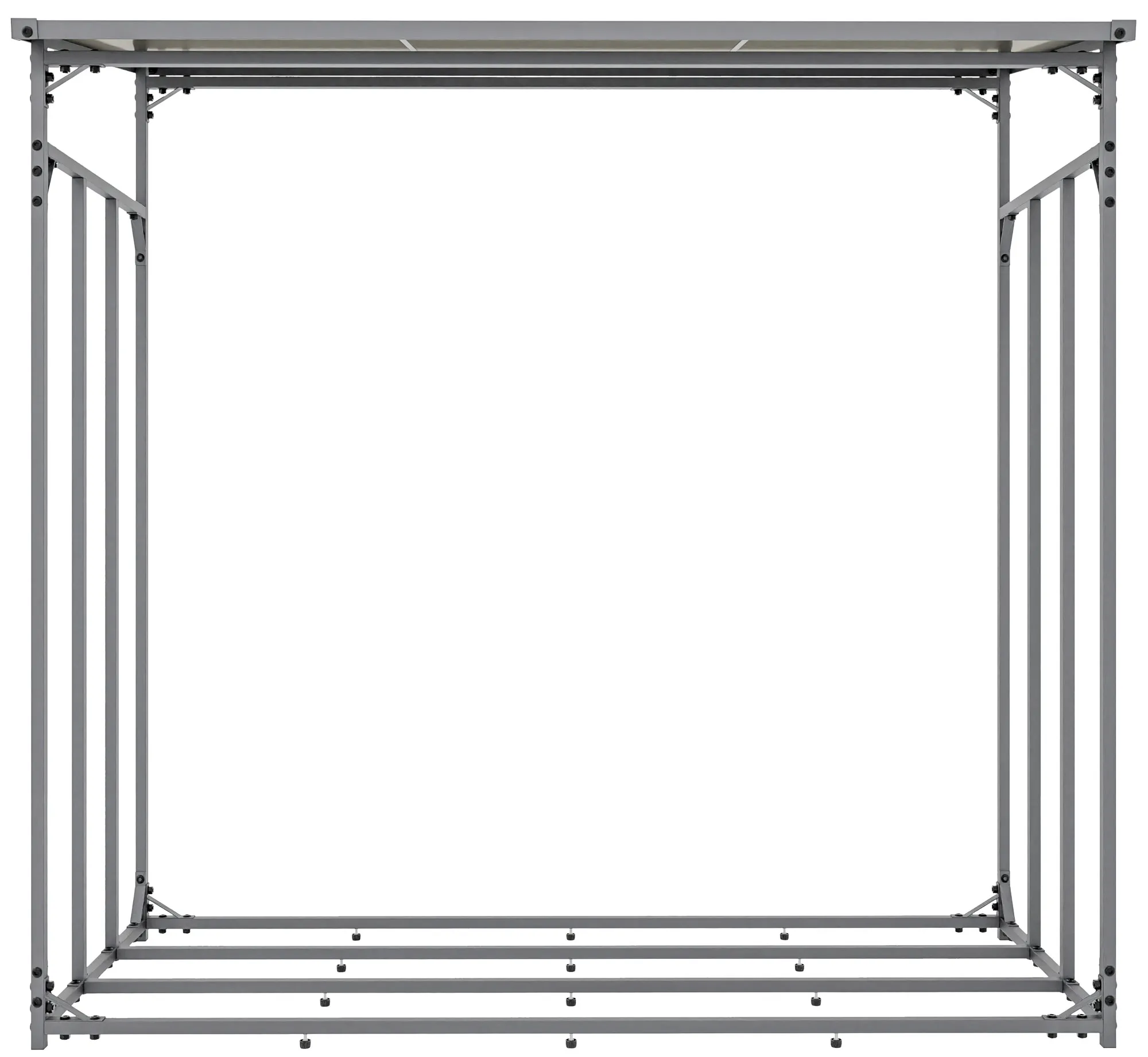 Kaminholzunterstand Ruston 165x165x70 cm Anthrazit