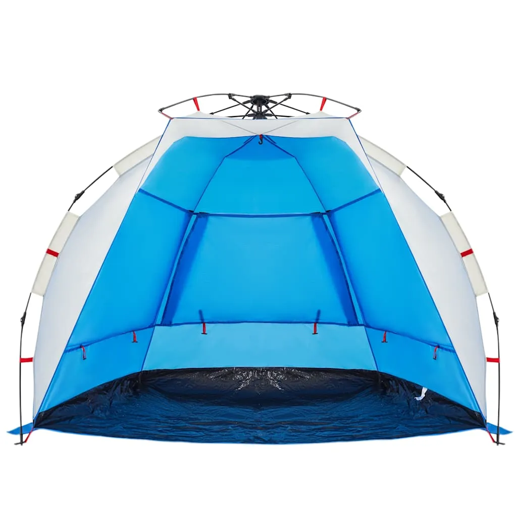 Strandzelt Azurblau 200 x 128 x 146 cm für 2 Personen