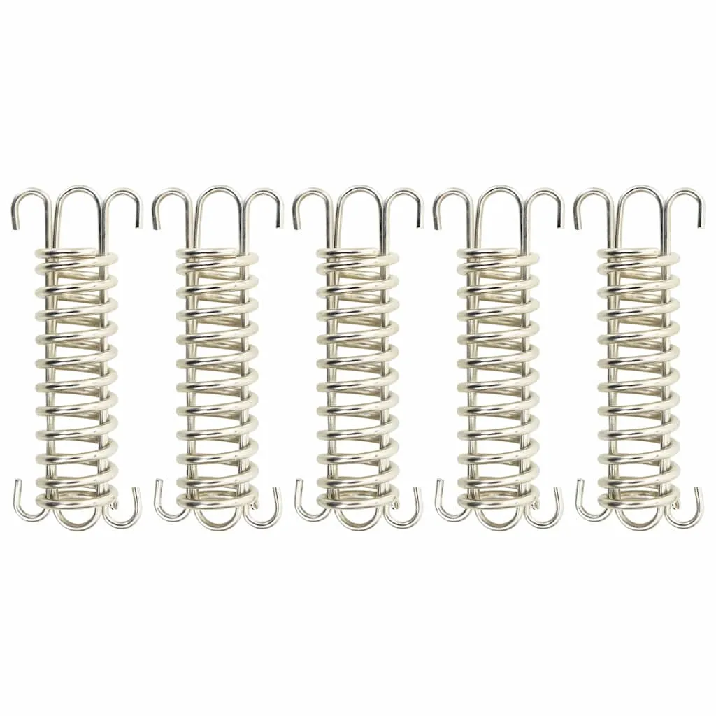 5-teiliges Spannfeder-Set 12 x 2,5 cm in Silber und Gold