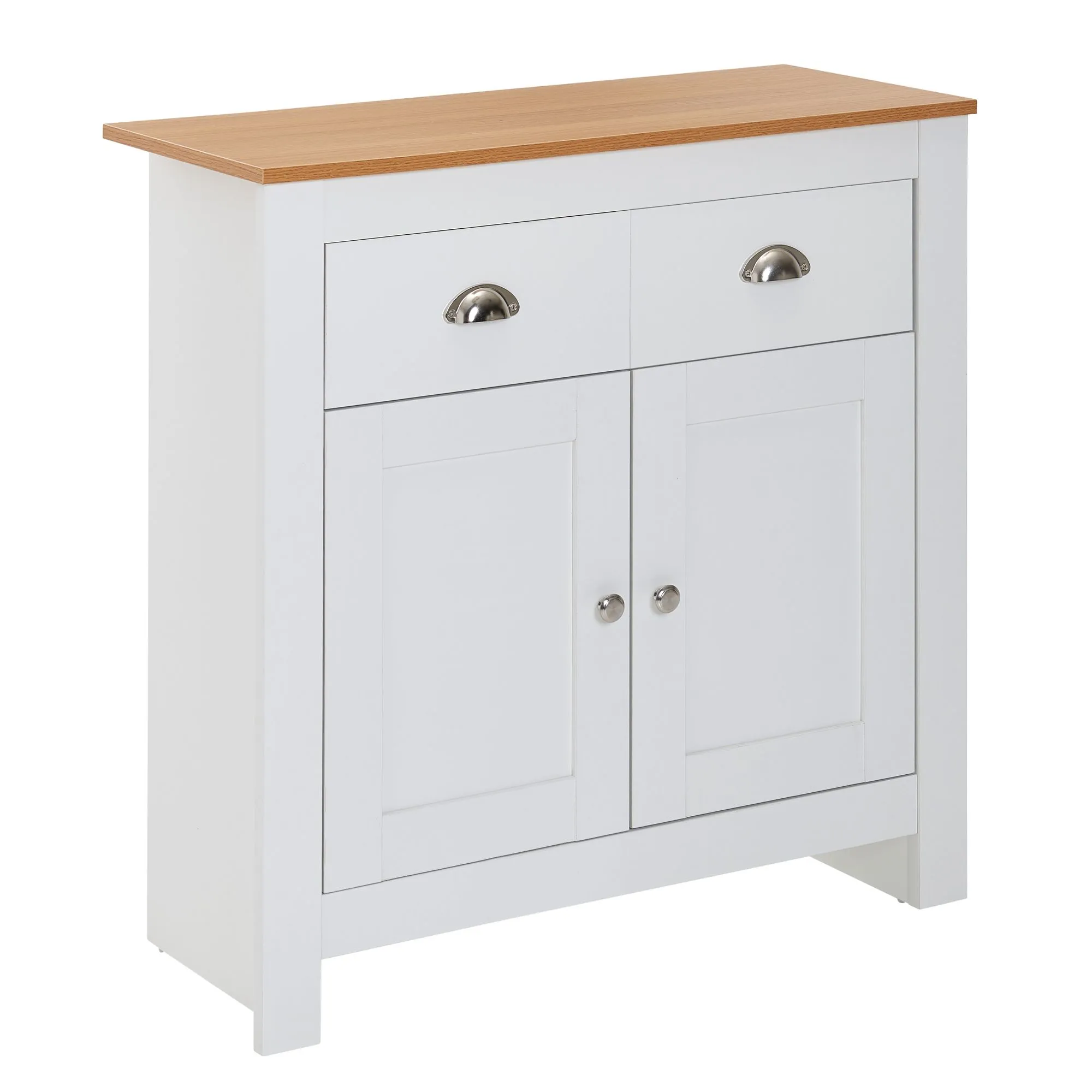 Wohnling Sideboard mit 2 Schubladen 79x81x34 Wohnling Sideboard mit 2 Schubladen 79x81x34