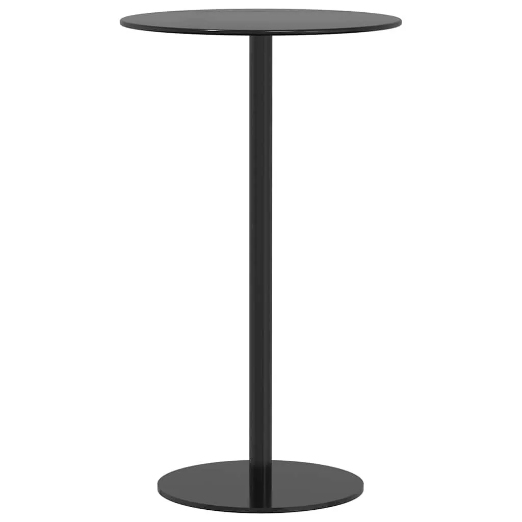 Outdoor-Stehtisch 60 x 105 cm Schwarz Pulverbeschichteter Stahl