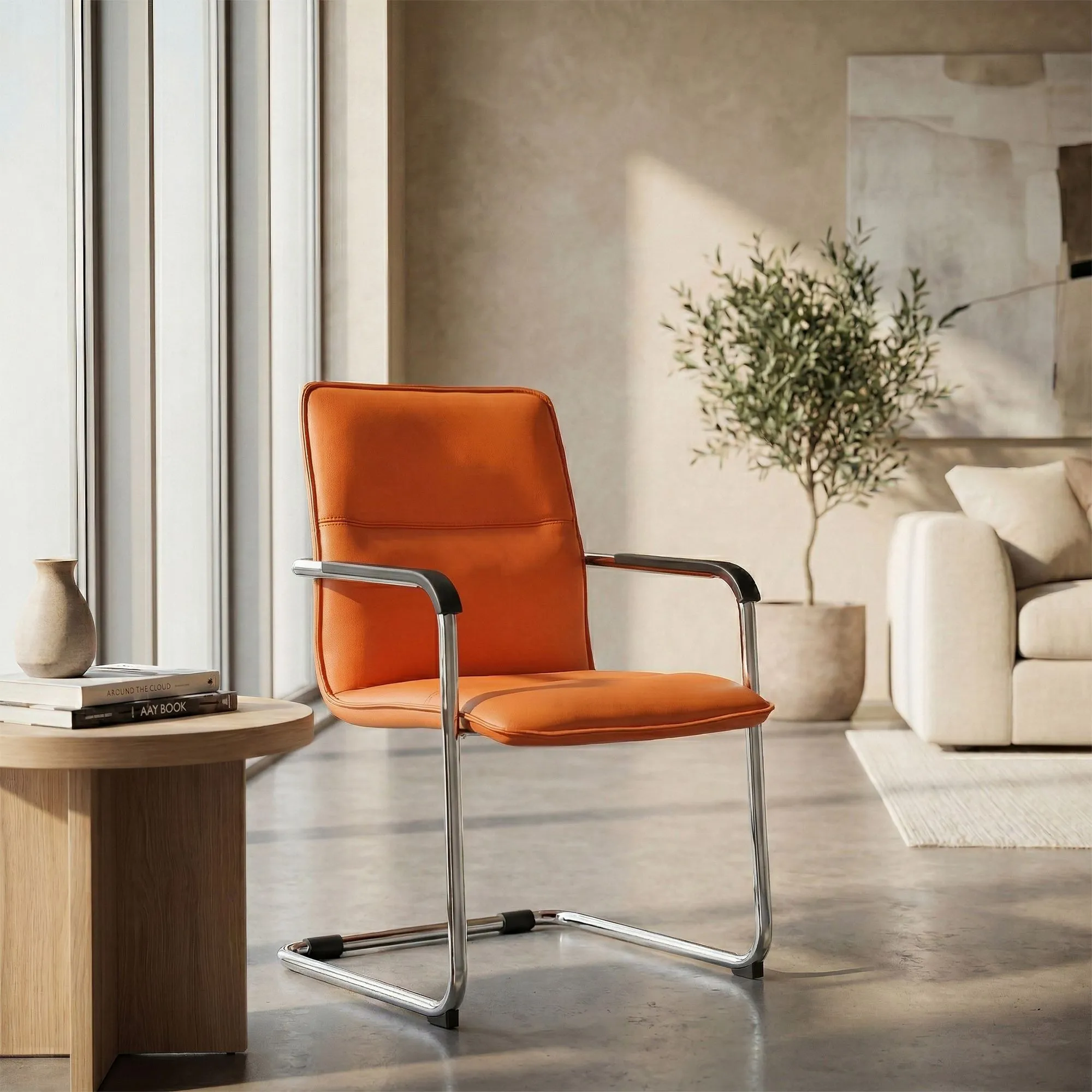 Freischwinger Seattle 92x57x59 cm orange