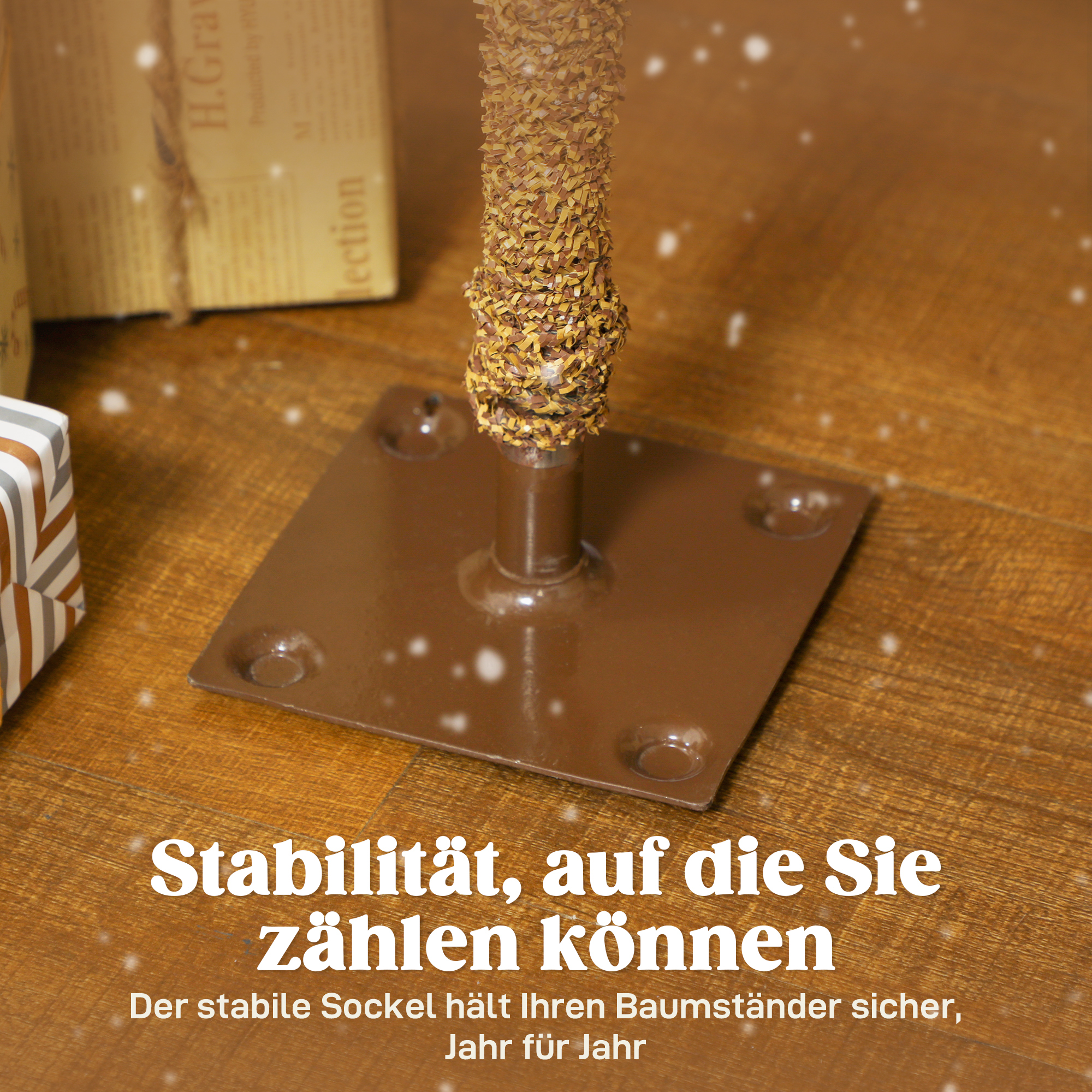 Künstliche Weihnachtsbäume 3er-Set verschneit Kunststoff Grün-Weiß