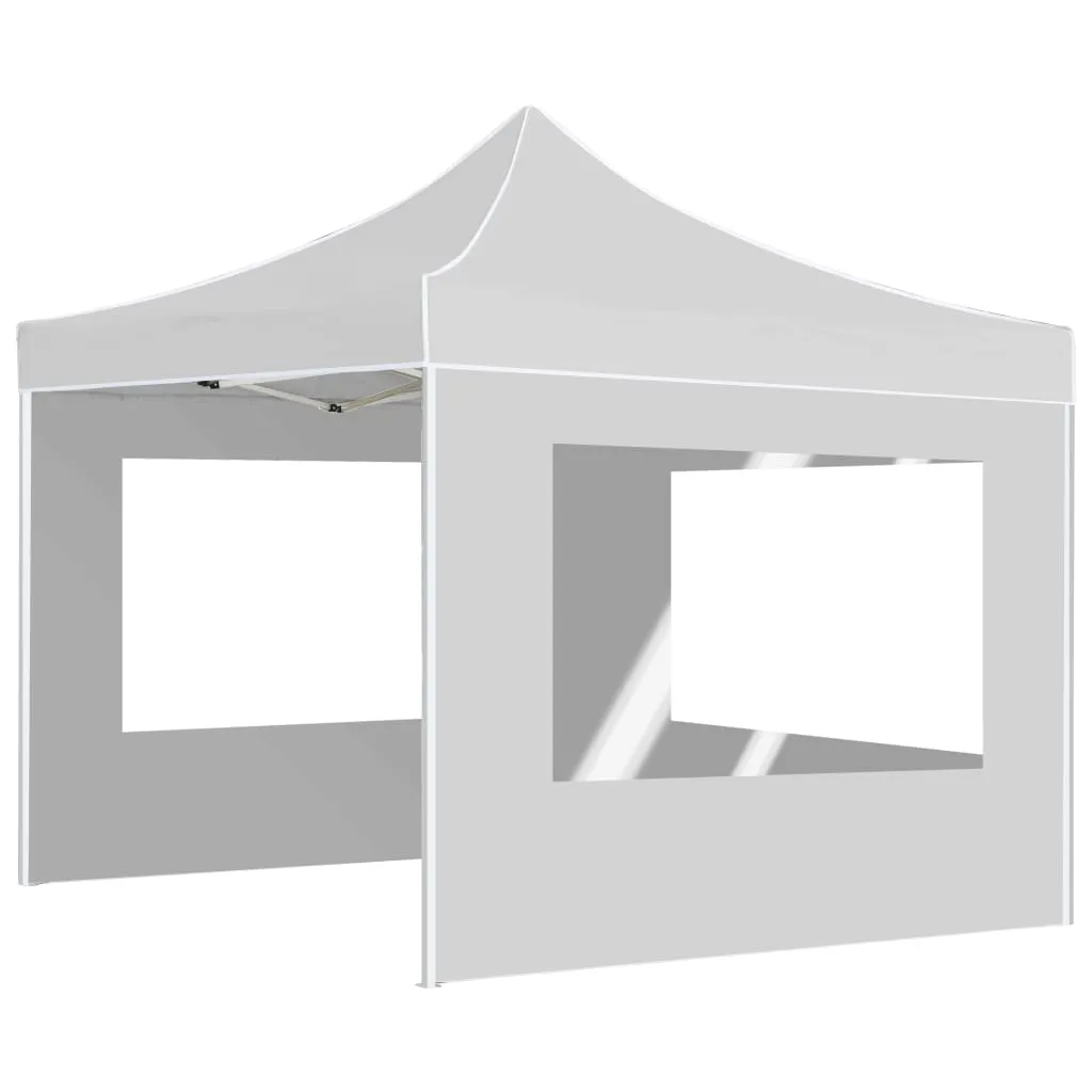 Partyzelt 2x2x3,15 m Weiß mit Aluminiumrahmen und PVC-Beschichtung