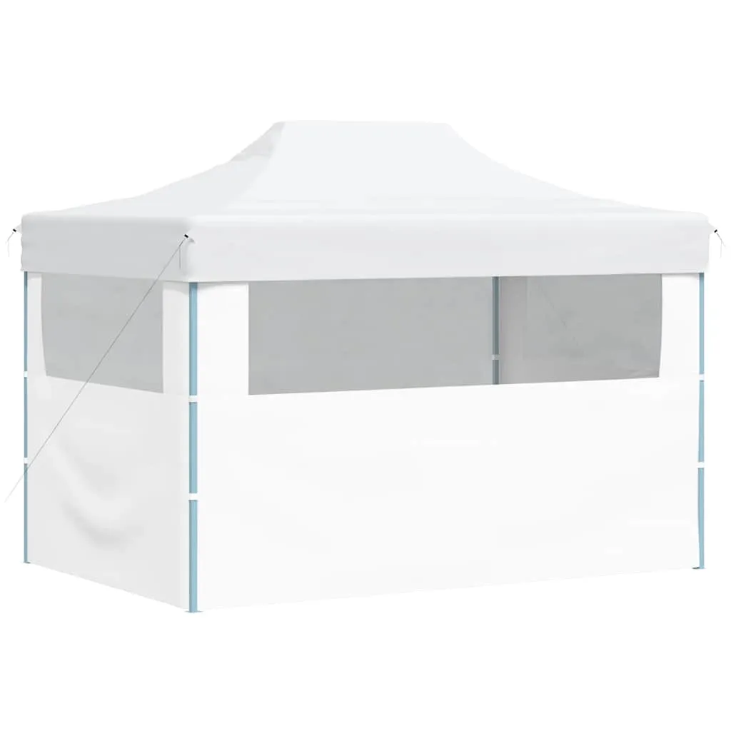 Faltbares Partyzelt Weiß 280x410x315 cm mit UV- und Wasserbeständigem Dach