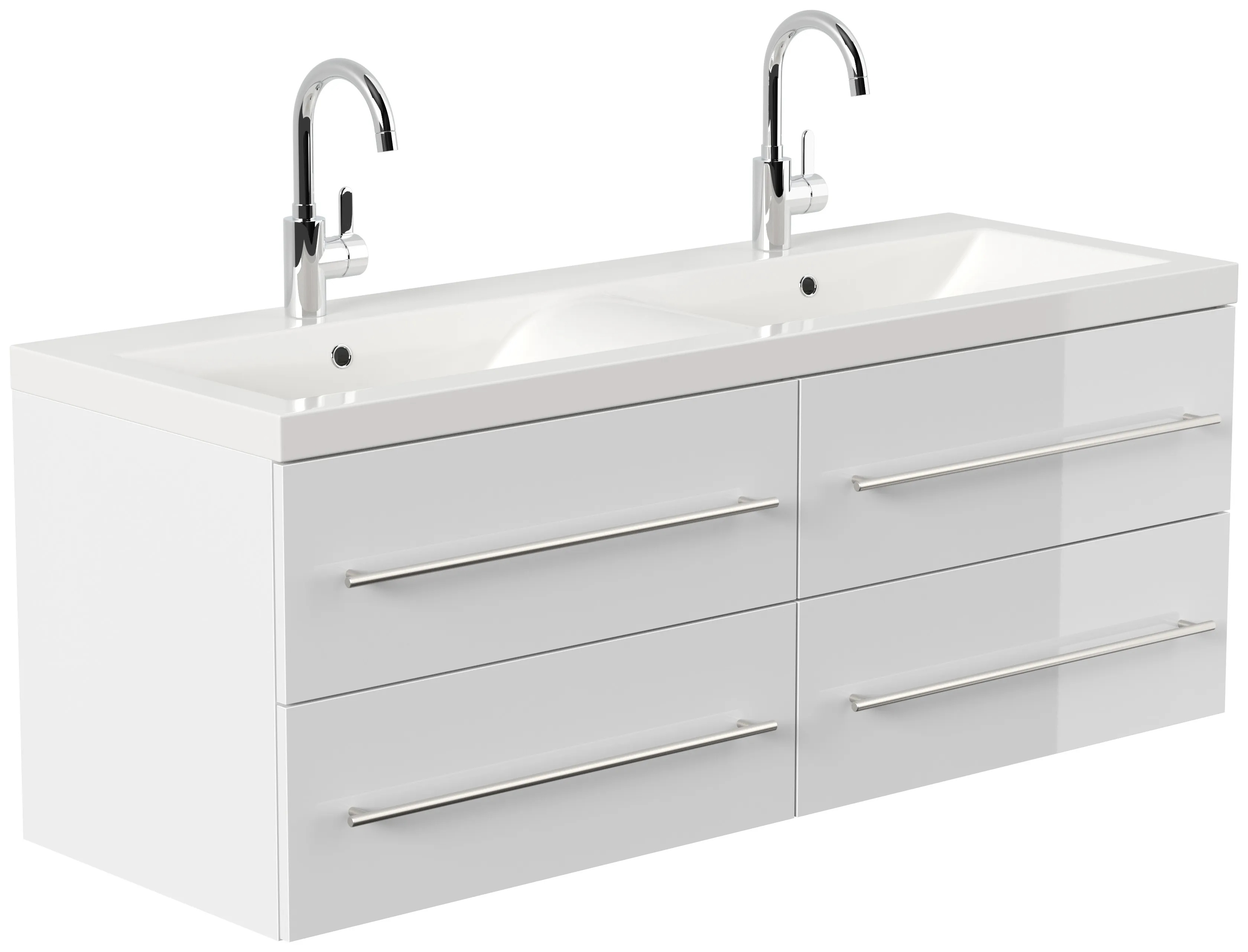 Badmöbel Aurelion XL weiss hochglanz