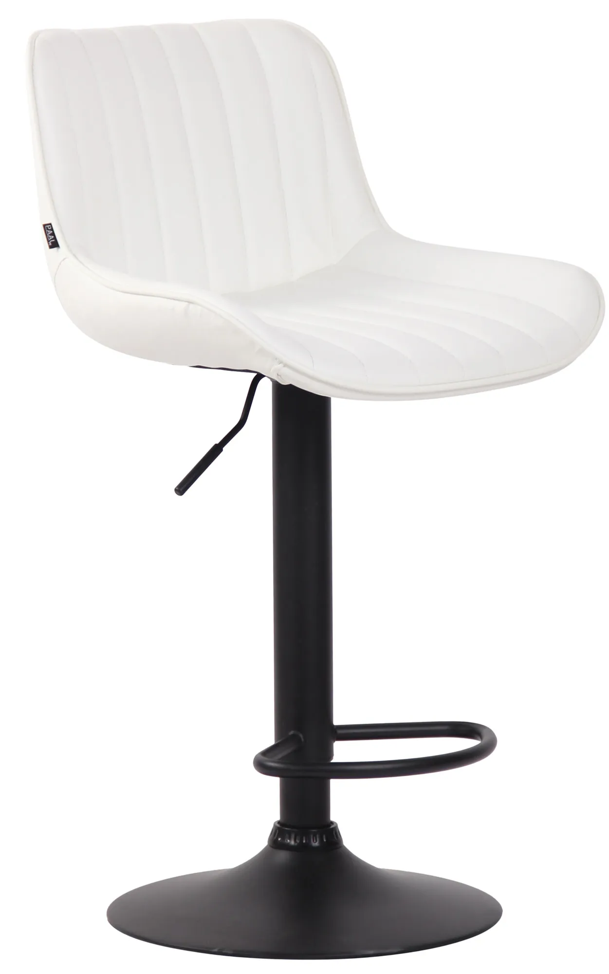 Barhocker Lentini Kunstleder 86-108 cm weiß