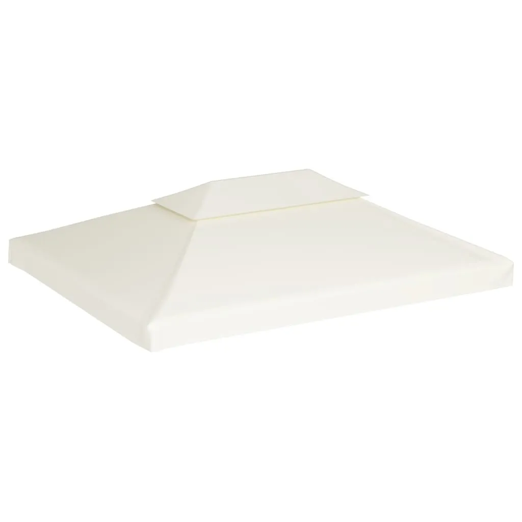 Ersatz-Pavillondach 3x4 m Cremeweiß mit PVC-Beschichtung