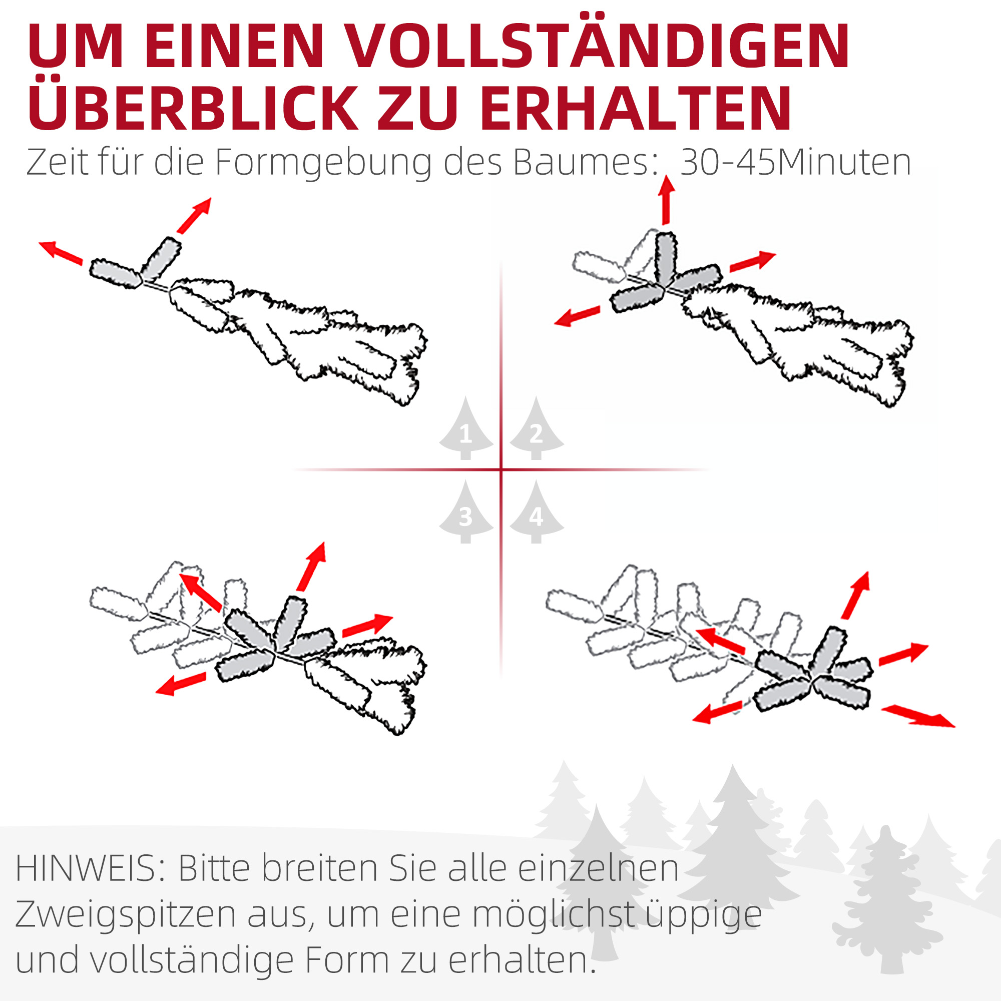 Kunsttanne Weihnachtsbaum naturgetreu 180 cm Grün PE Stahl