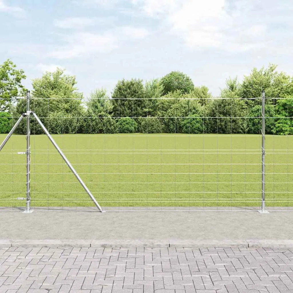 Außenzaunpfosten Stahl galvanisiert 2500 x 120 cm modern