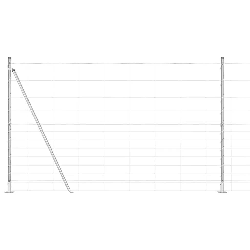 Außenzaunpfosten Stahl 2500 x 150 cm Galvanisiert