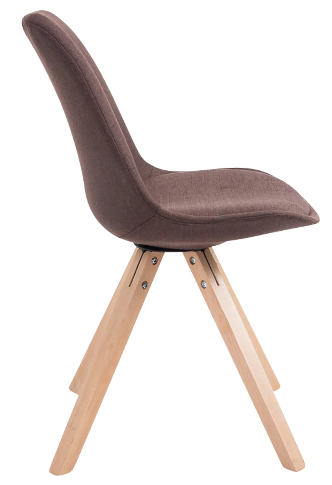 Besucherstühle Toulouse 4er Set 84x48x56 cm braun