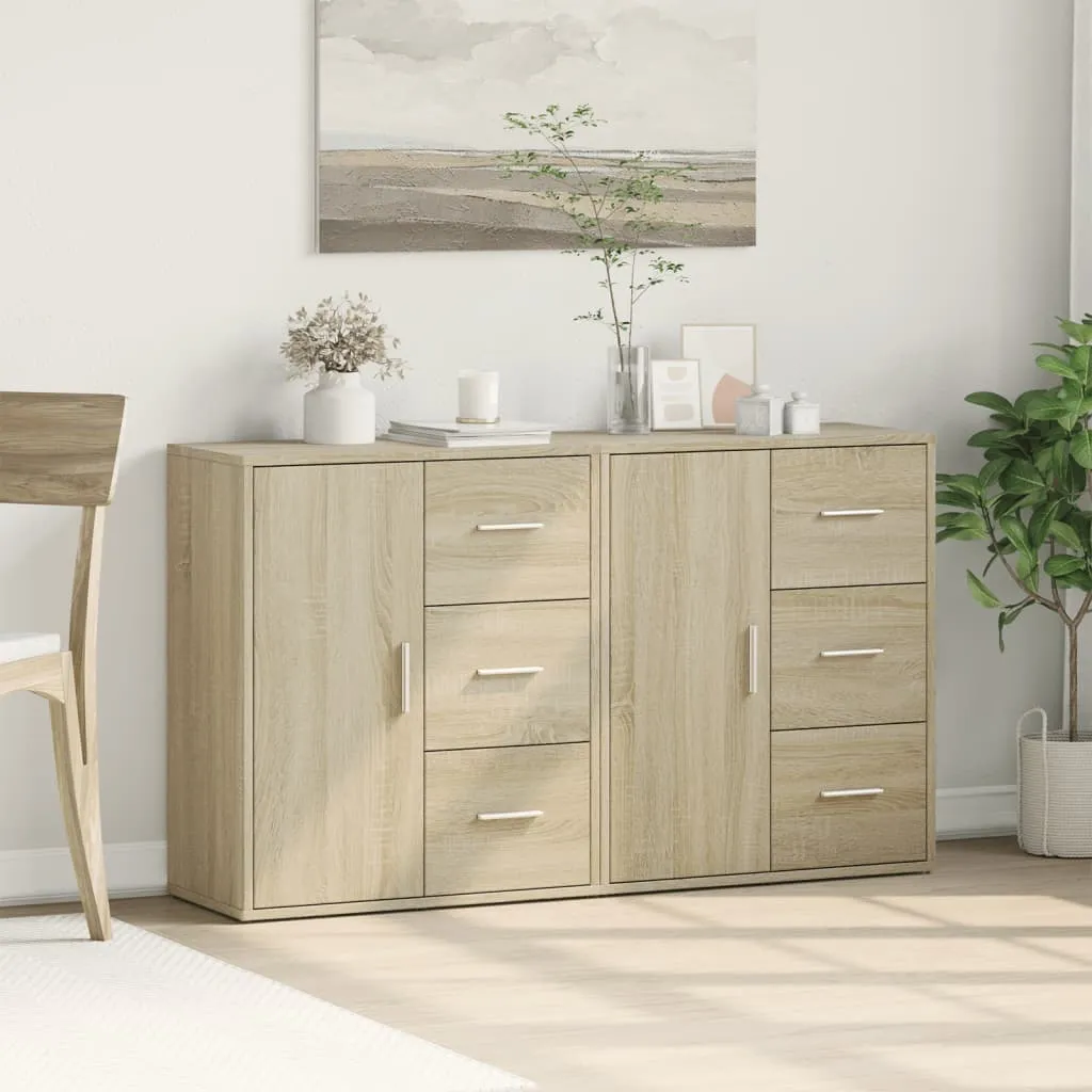 Robustes Sideboard 60 x 31 x 70 cm in Sonoma-Eiche
