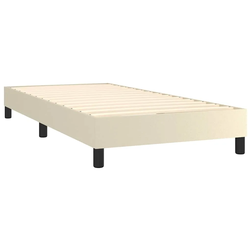 Boxspringbett Kunstleder mit Taschenfederkernmatratze 80x200 cm