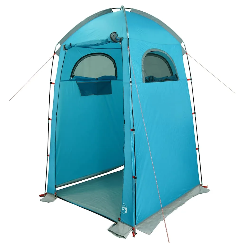Blaues Duschzelt 150 x 150 x 230 cm wasserdicht und winddicht