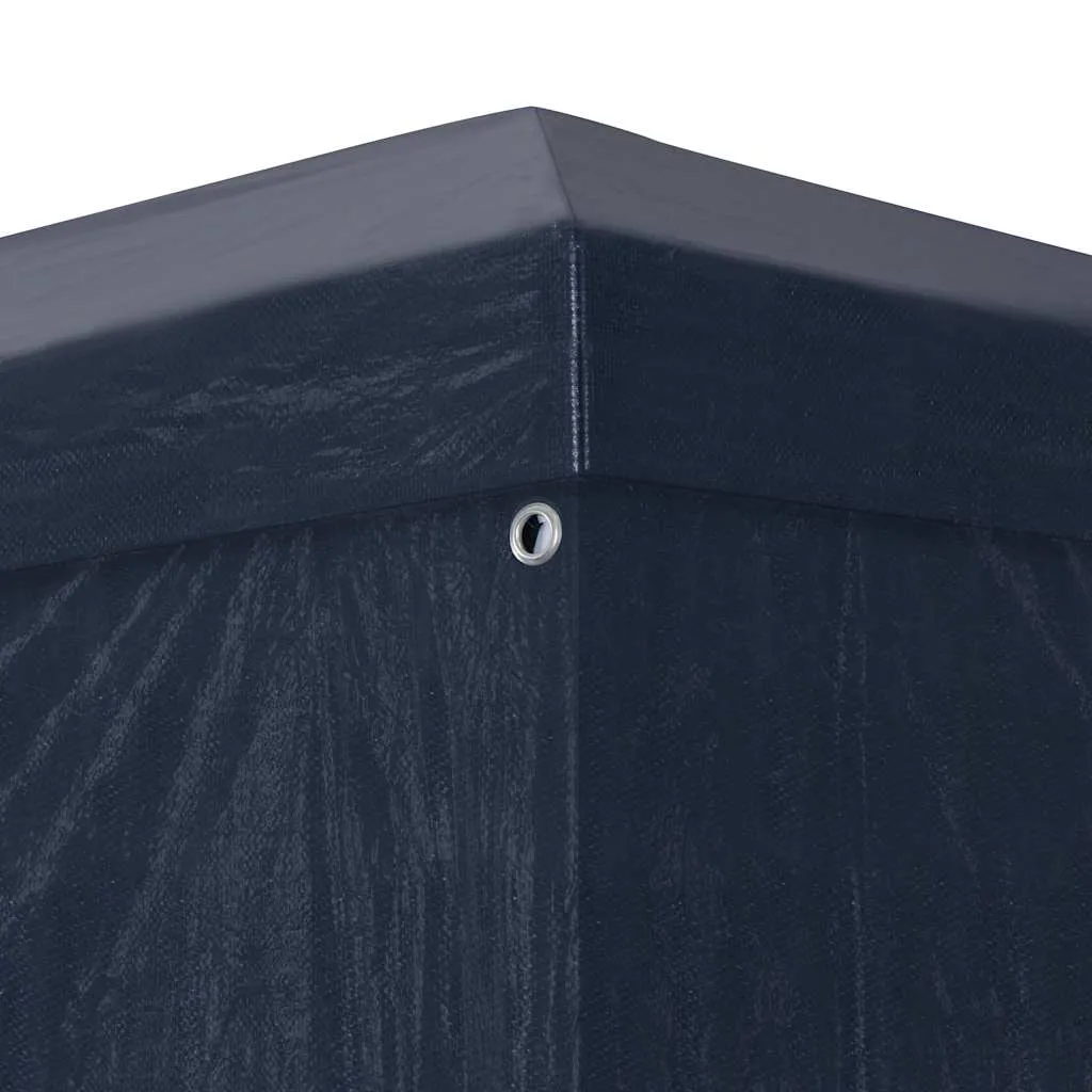 Blaues Partyzelt 9 x 3 x 2,55 m mit Stahlrahmen und PE-Dach