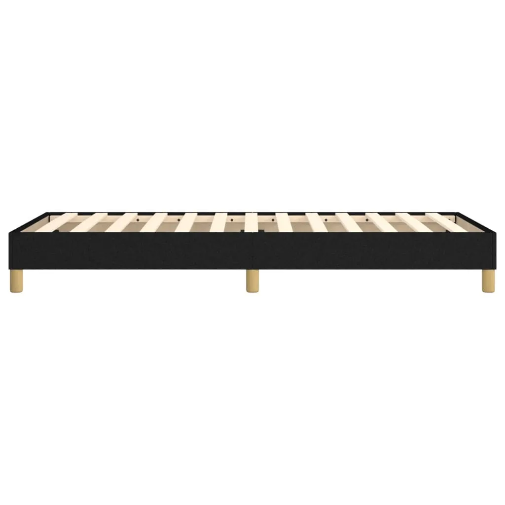 Boxspring-Bettrahmen Stoff Schwarz 203x100x25 cm