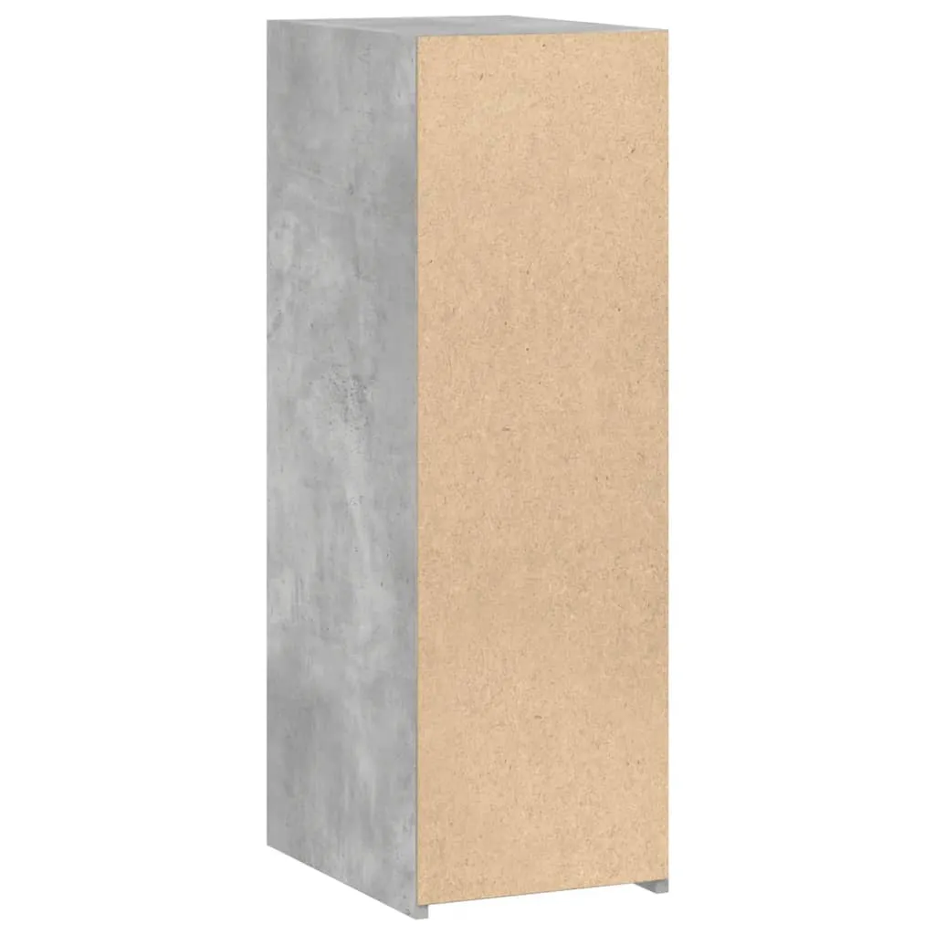 Sideboard Betongrau 30 x 41 x 93 cm aus Holzwerkstoff