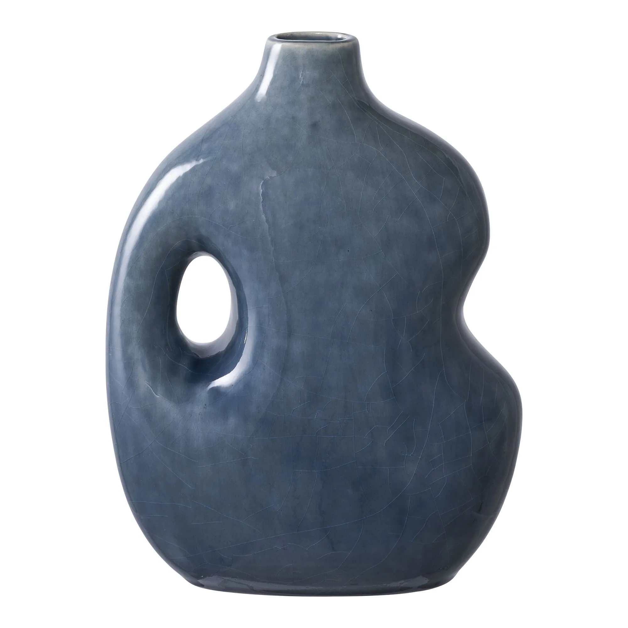 tinkaro Vase Keramik Blau