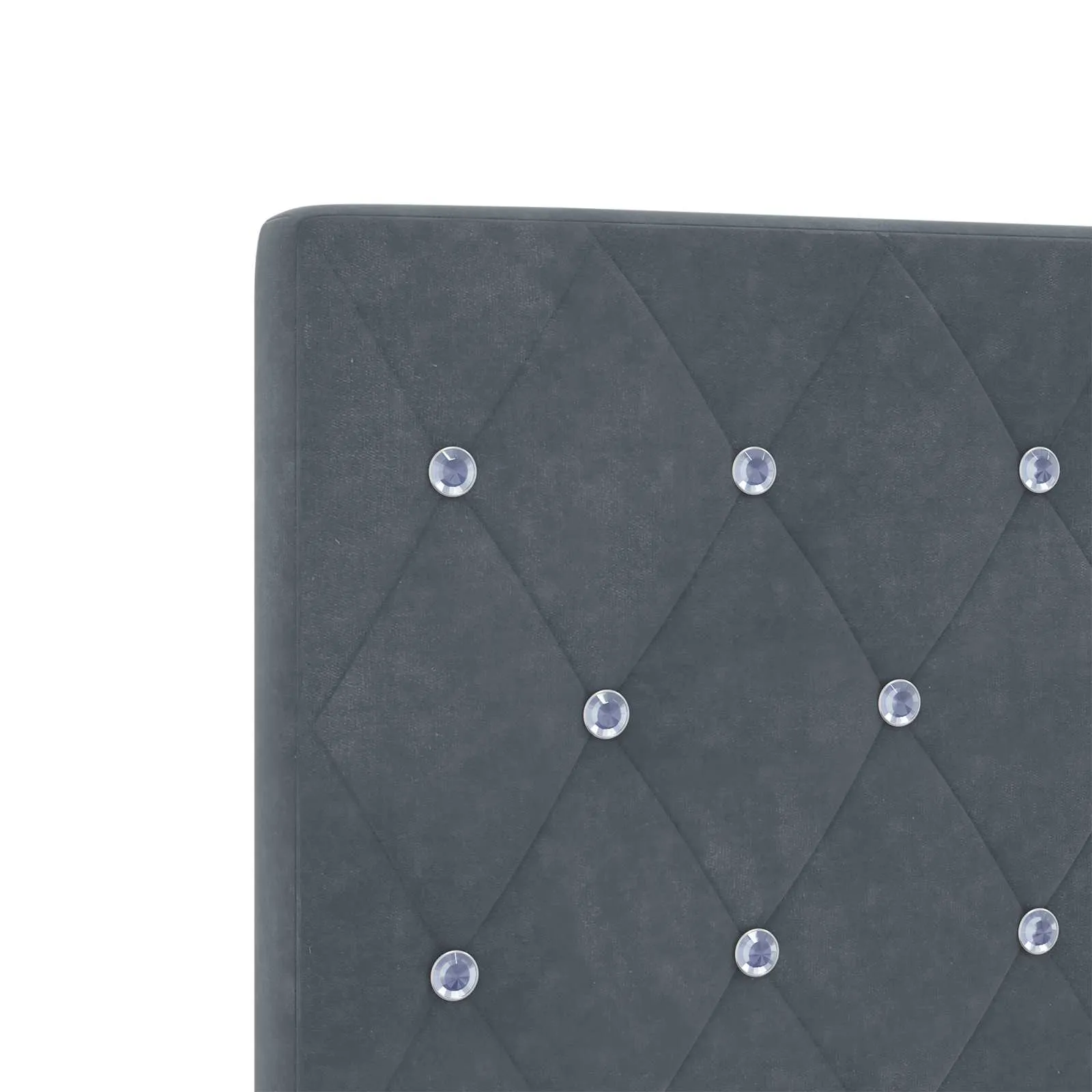 Ottoman Bett mit Matratze 203 x 200 x 88 cm Dunkelgrau