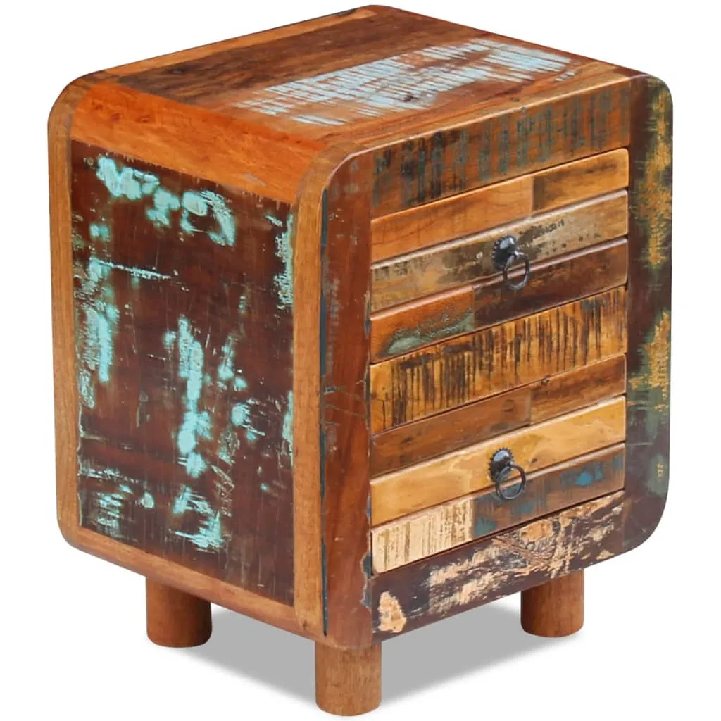 Antik-Stil Nachttisch aus Massivholz 43 x 33 x 51 cm