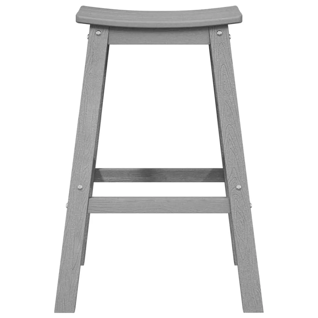 Garten-Barhocker HDPE Hellgrau 52 x 43 x 73,5 cm