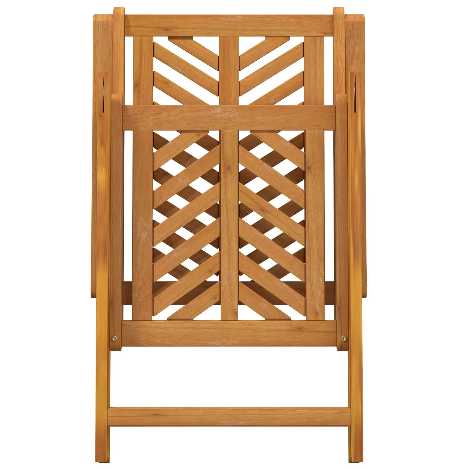 Verstellbarer Gartenstuhl aus Echtholz Braun 57 x 72 x 109 cm