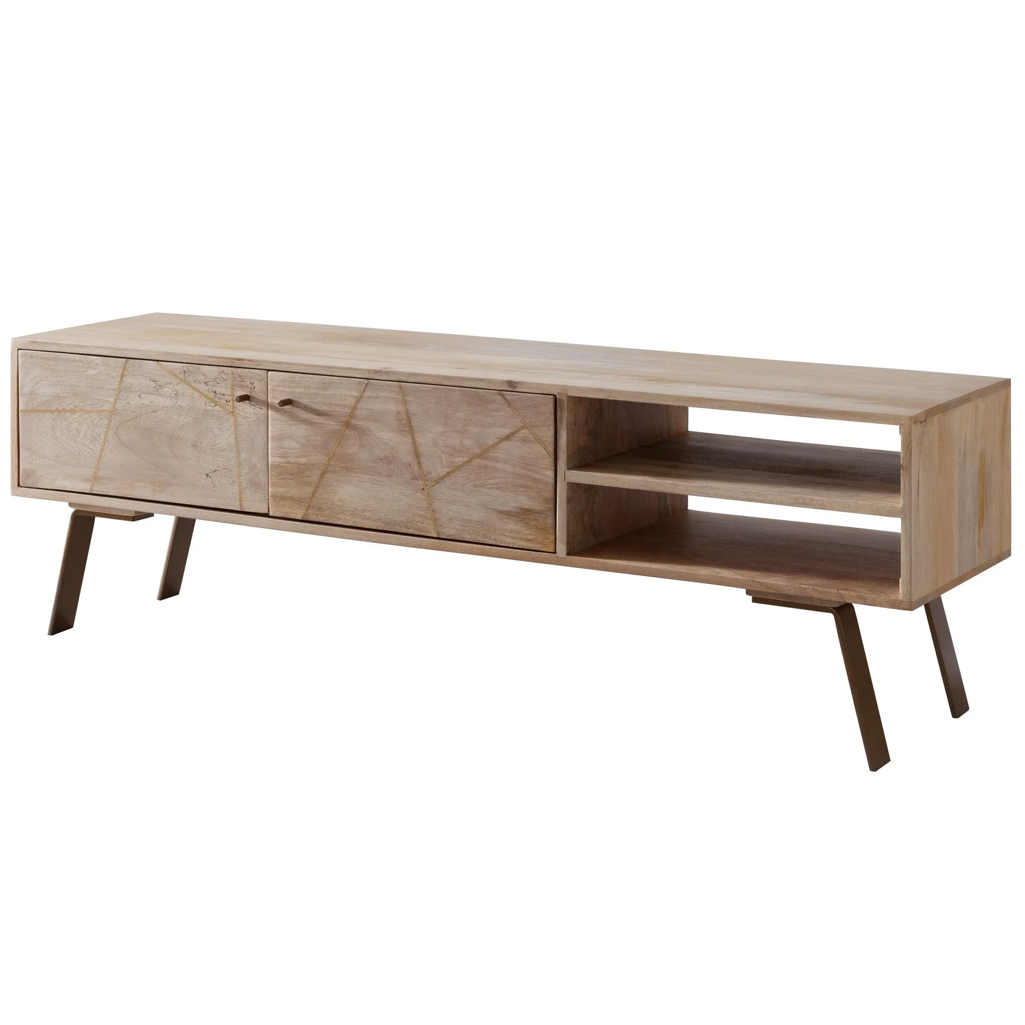 Wohnling HiFi Lowboard SIKAR Mango Massivholz Landhaus TV Kommode 145x47x35cm Wohnling HiFi Lowboard SIKAR Mango Massivholz Landhaus TV Kommode 145x47x35cm