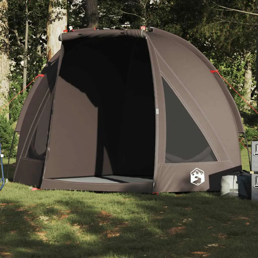 Angelzelt Campingzelt 210x170x125 cm Braun wasserdicht UV-Schutz
