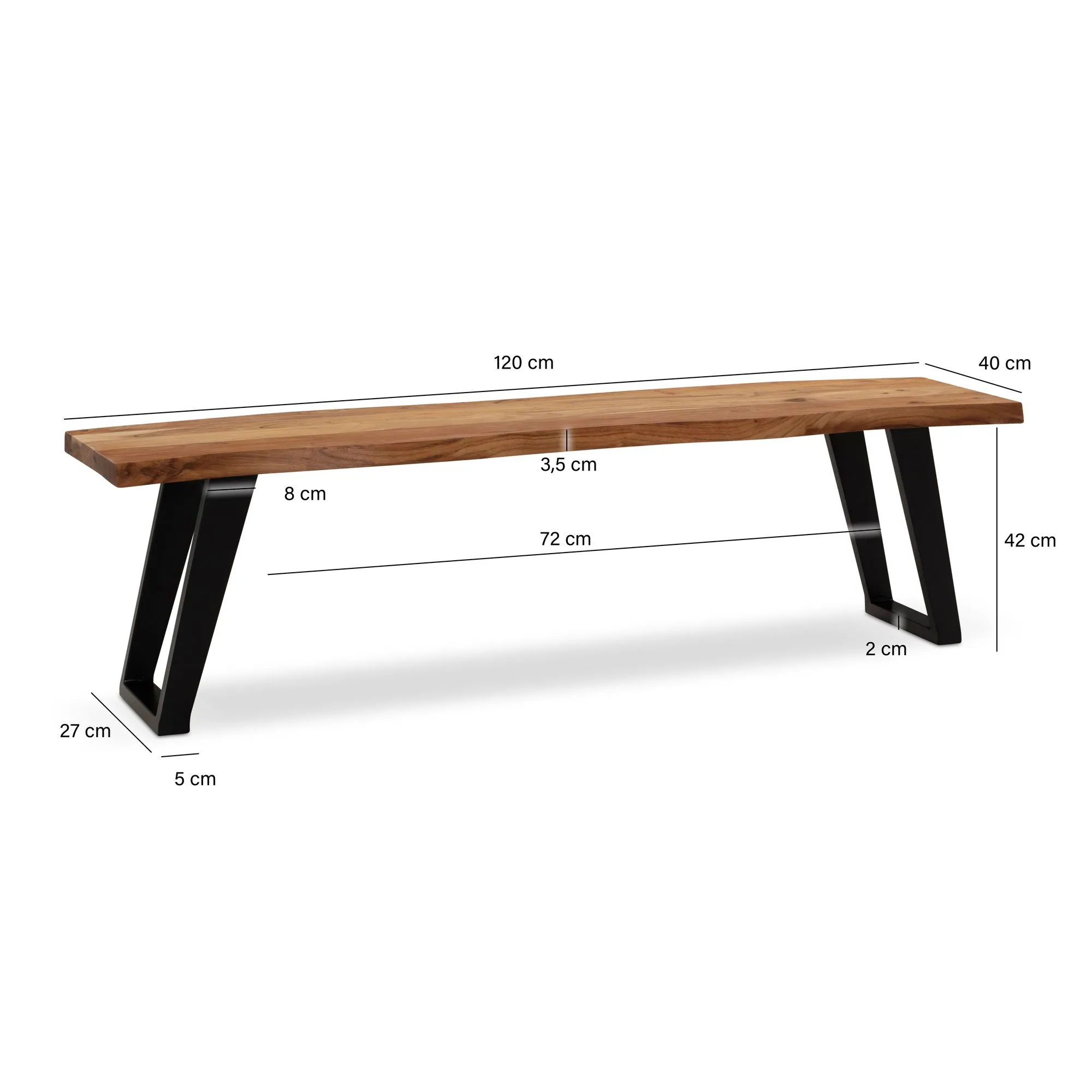 Esszimmerbank 120x40x45