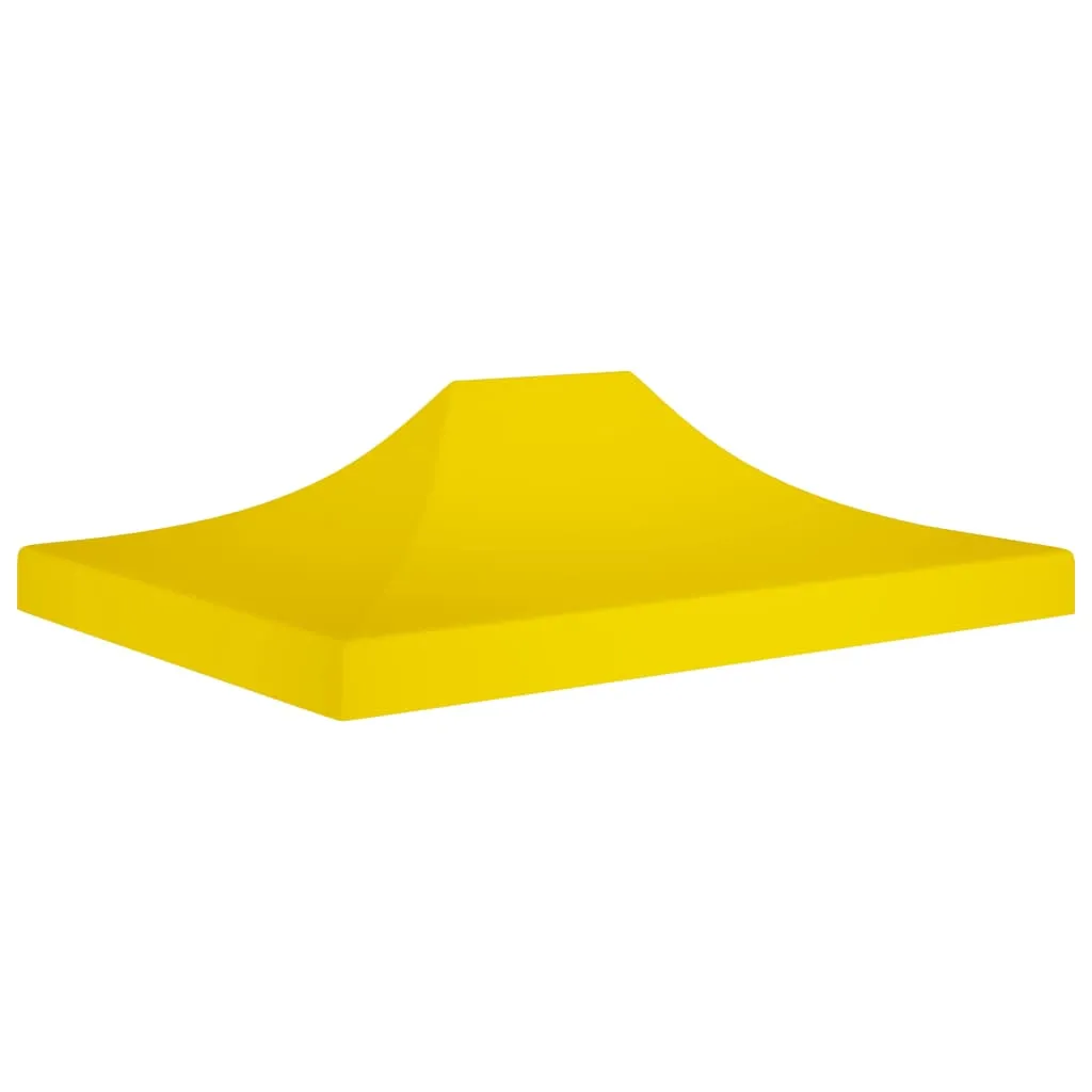 Partyzelt-Dach 4,3x2,9x1 m Gelb aus 600D Oxford-Gewebe mit PVC-Beschichtung