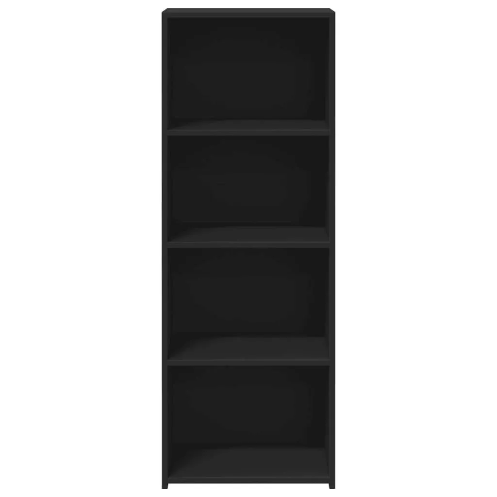 Klassisches Highboard 45 x 41 x 124 cm Schwarz aus Holzwerkstoff